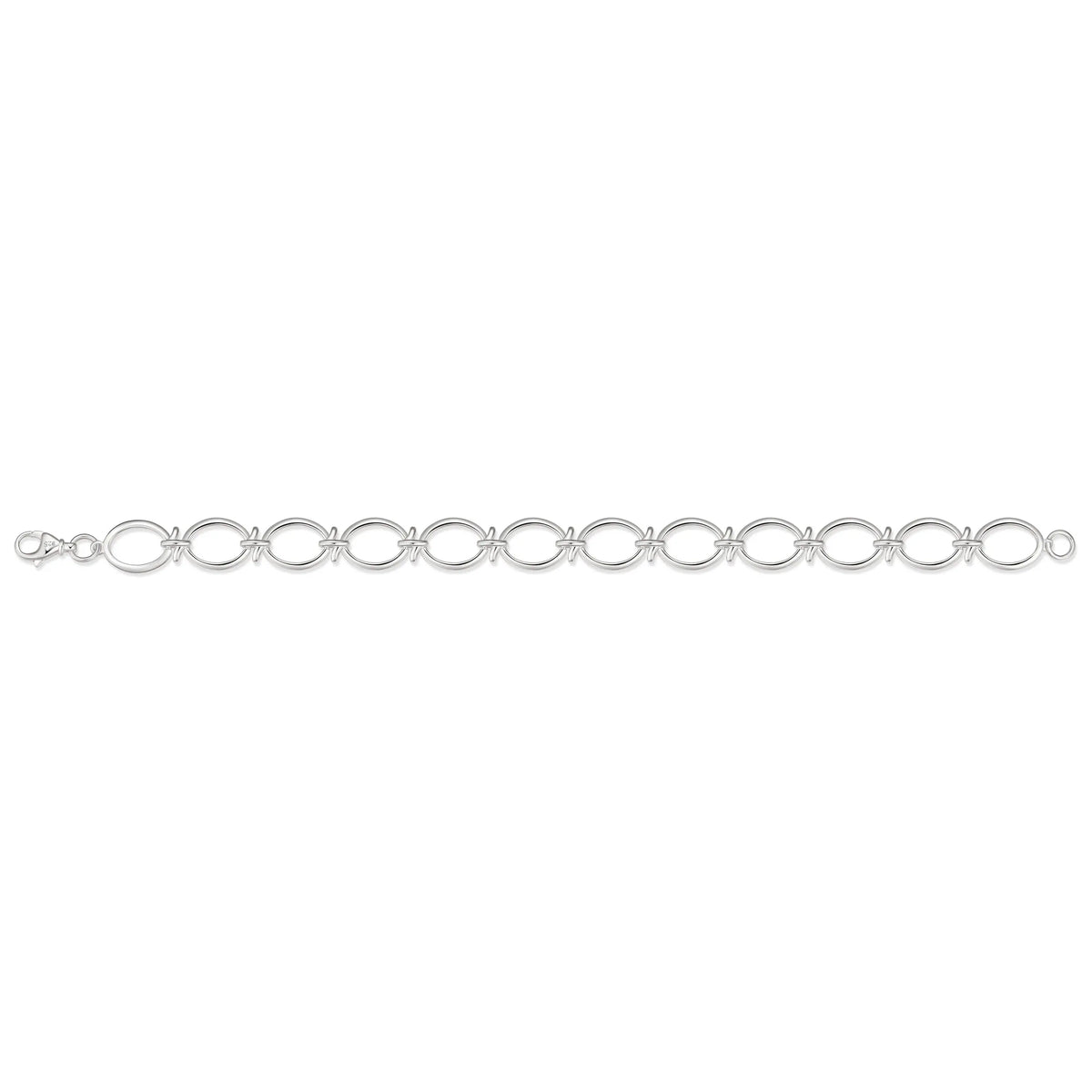 Sterling Silver Fancy Link Bracelet