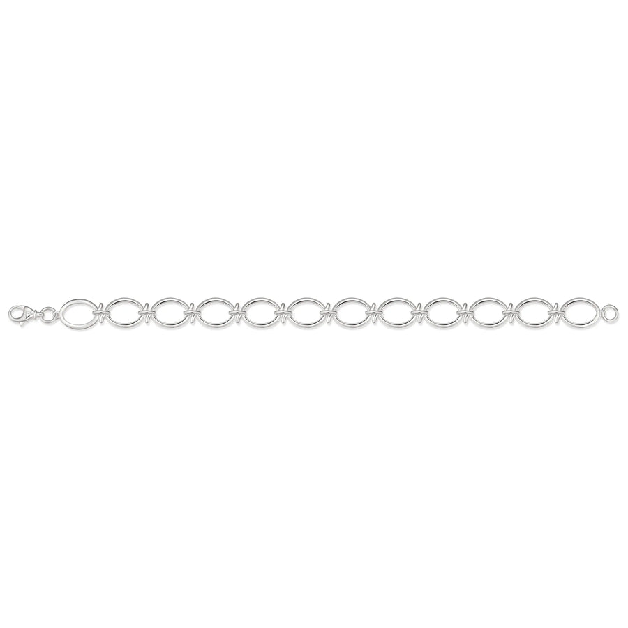 Sterling Silver Fancy Link Bracelet