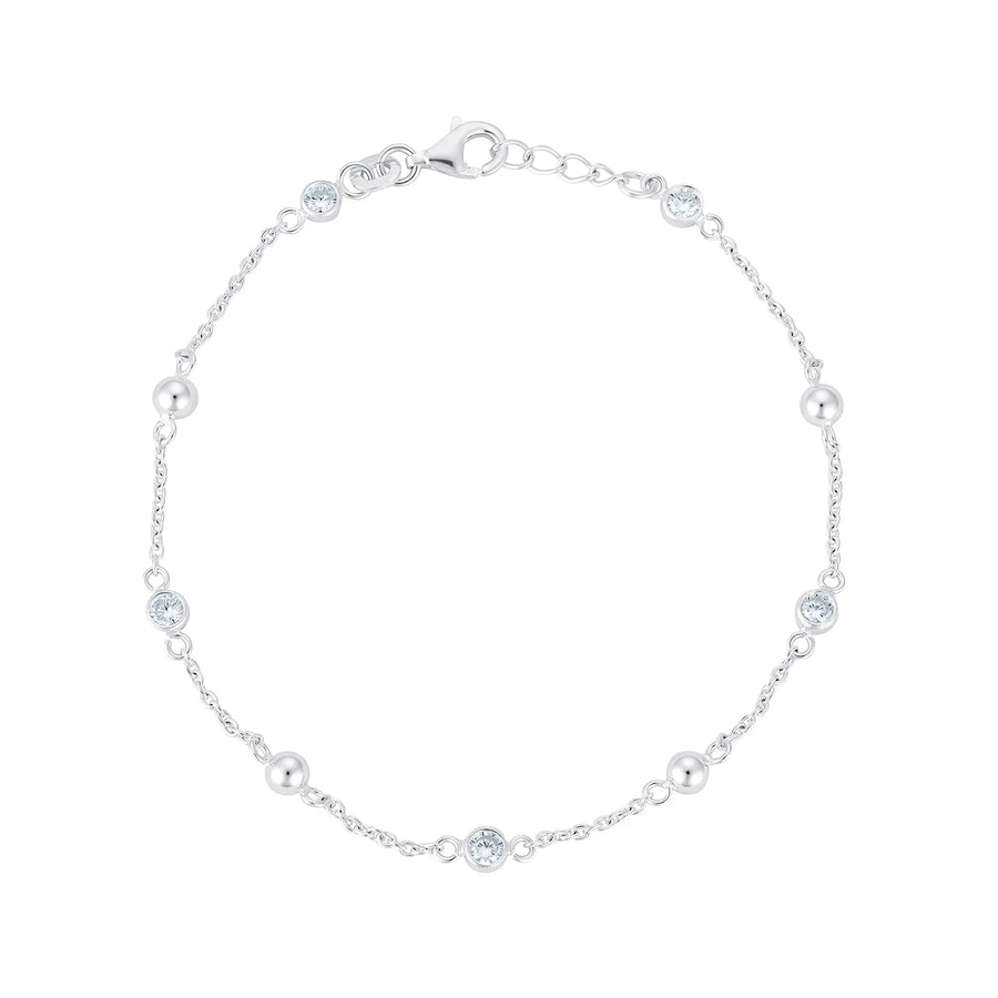 Sterling Silver Cubic Zirconia Bracelet