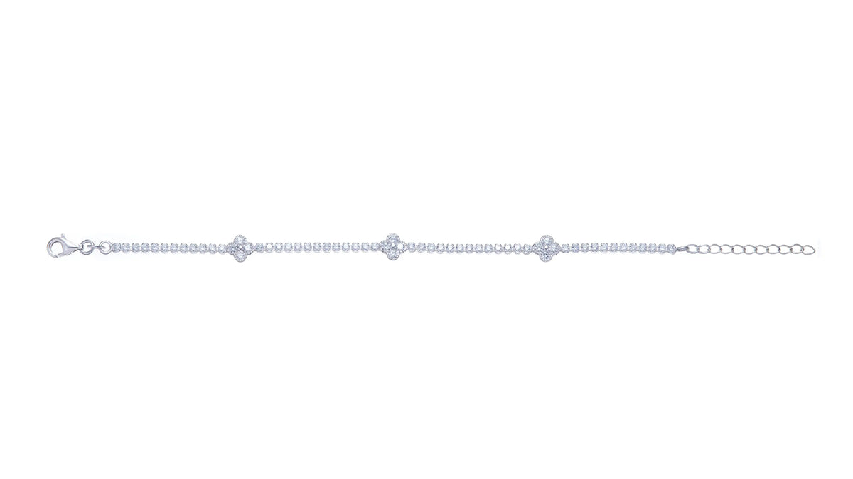 Sterling Silver Classic Cubic Zirconia Bracelet