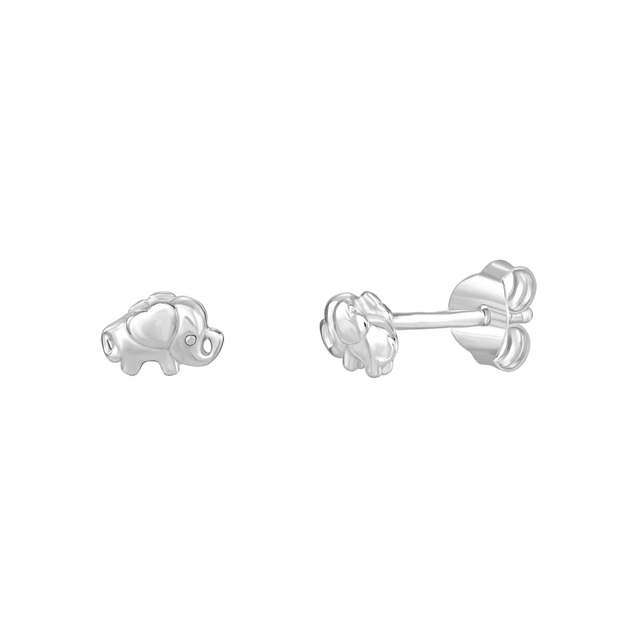 Sterling Silver Elephant Earrings