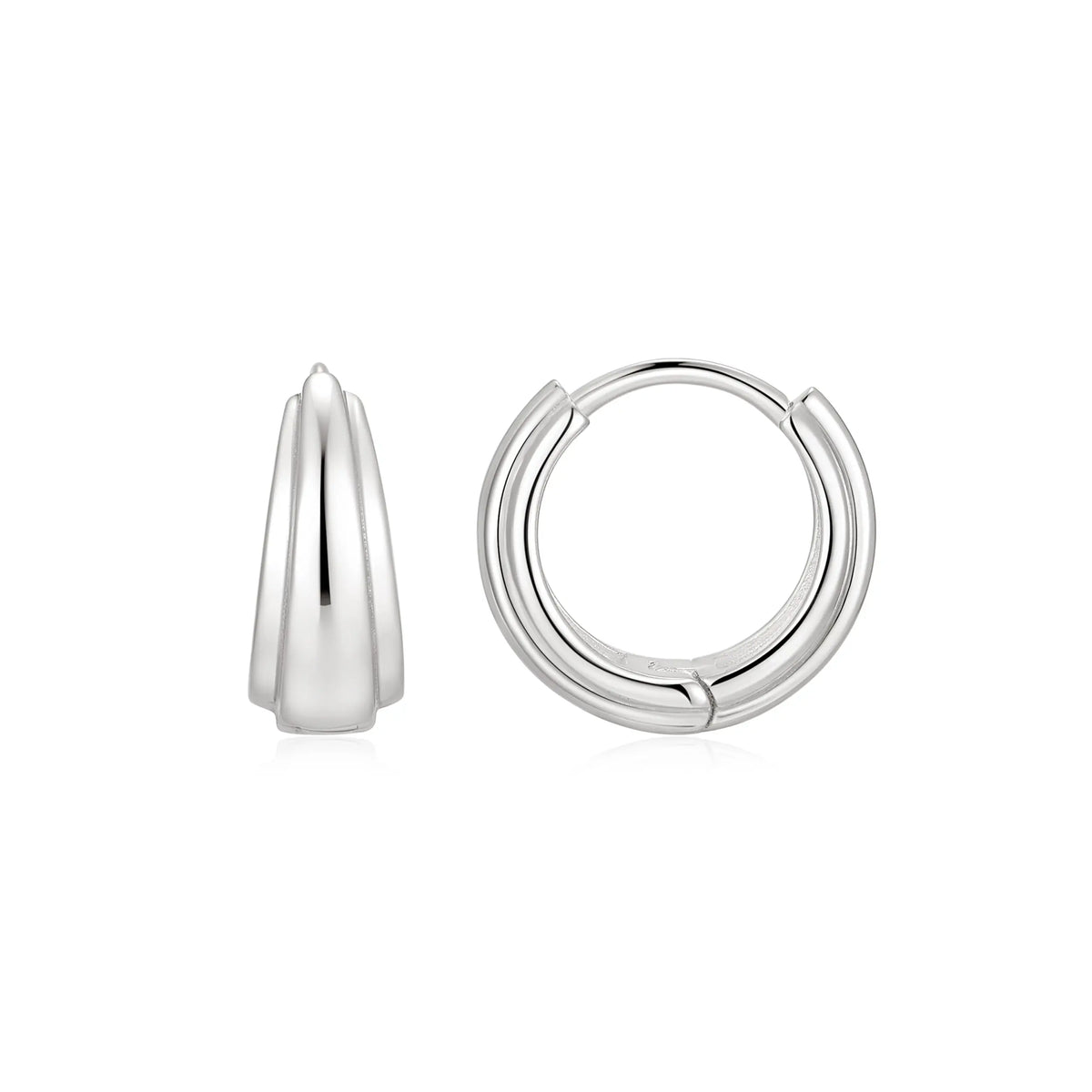 Sterling Silver Hinged Hoop Earrings – SE282F