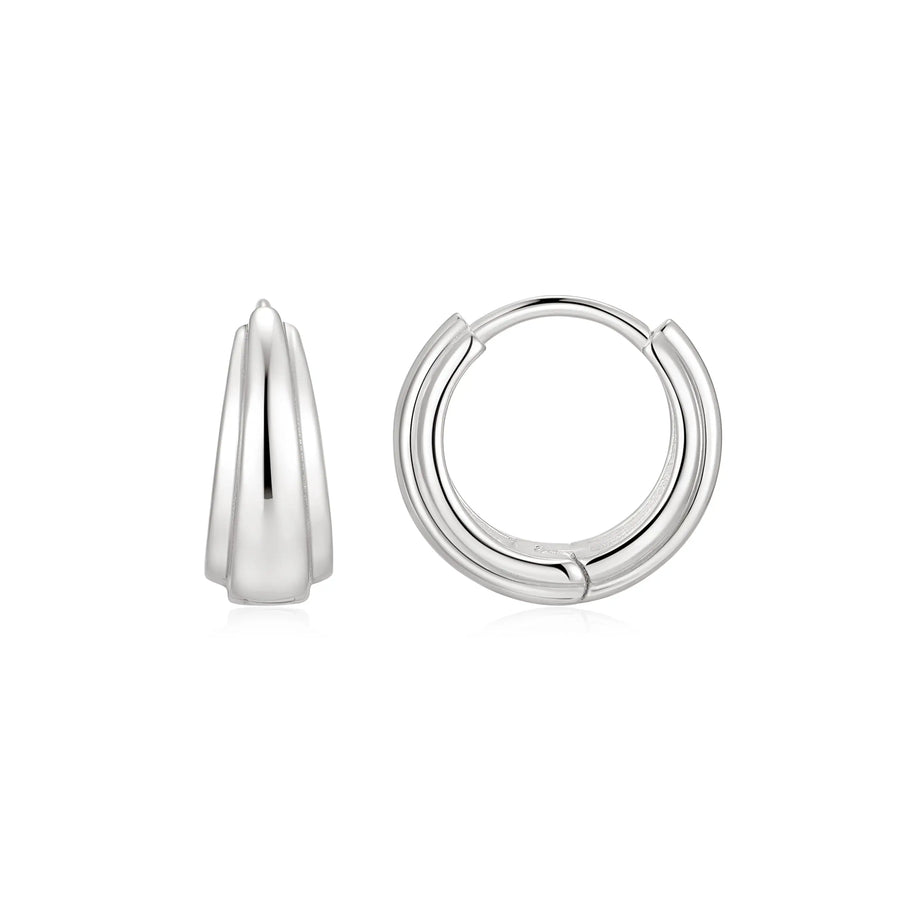 Sterling Silver Hinged Hoop Earrings – SE282F