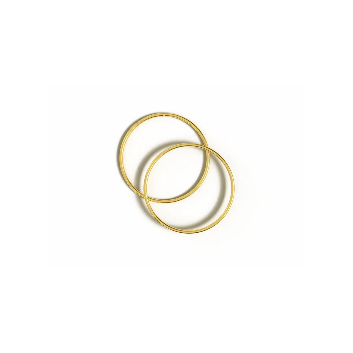 Sterling Silver Gold Plated 10mm Hinged Hoop