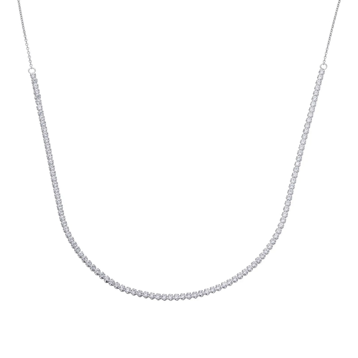Sterling Silver Cubic Zirconia Necklace