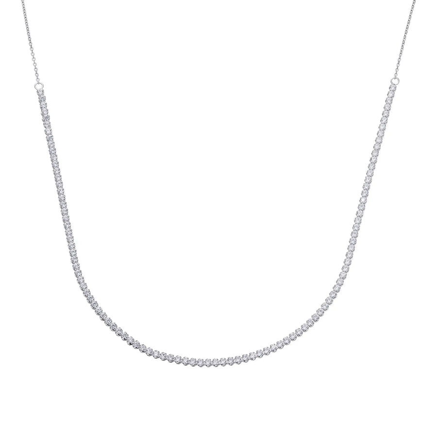 Sterling Silver Cubic Zirconia Necklace