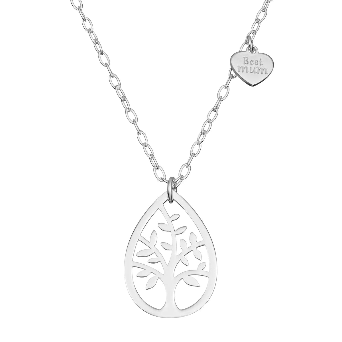 Sterling Silver Tree Style Necklace