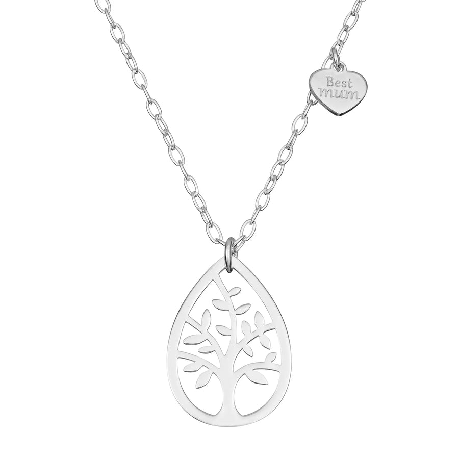 Sterling Silver Tree Style Necklace