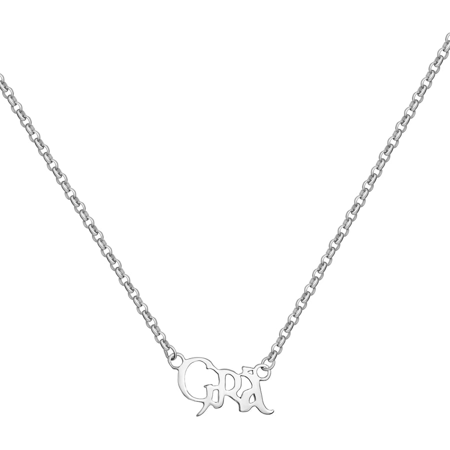 Sterling Silver 18 Inch Gra Necklace