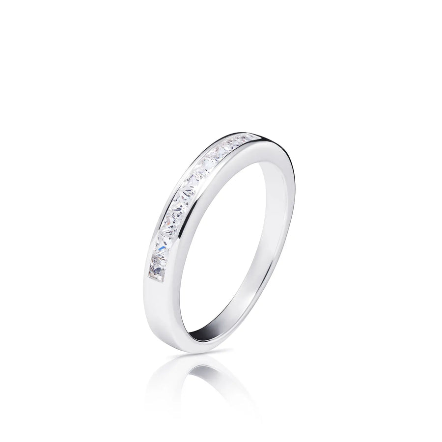 Sterling Silver Classic Cubic Zirconia Ring – SR134B