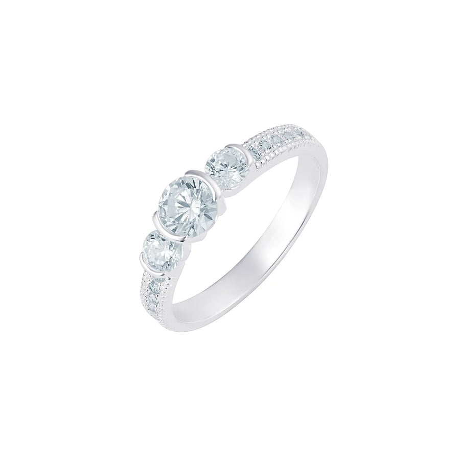 Sterling Silver Cubic Zirconia Ring – SR151C